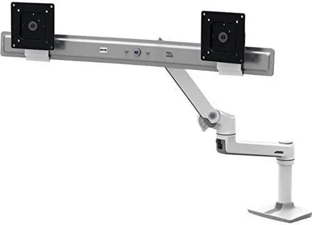 Alt view image 4 of 20 - ERGOTRON 45-489-026 LX Dual Direct Arm Desk Mount - 32-inch - Aluminum