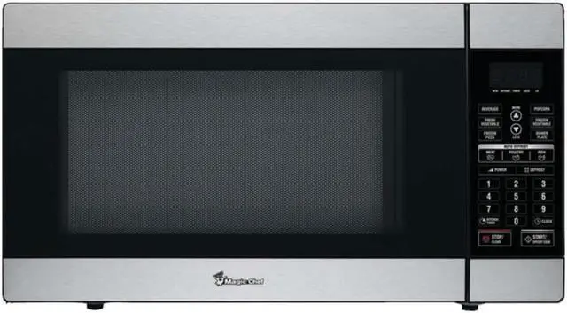 Alt view image 4 of 11 - MAGIC MCD1811ST 1.8 Cu Ft Countertop Microwave 1100 Watt with Digital Touch, Stainless Steel