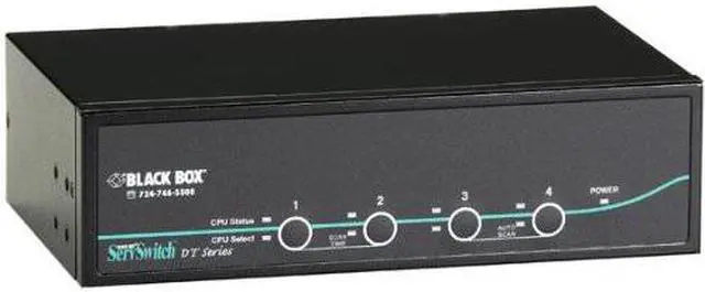 Alt view image 2 of 8 - Black Box ServSwitch DT Dual-Head DVI KVM Switch