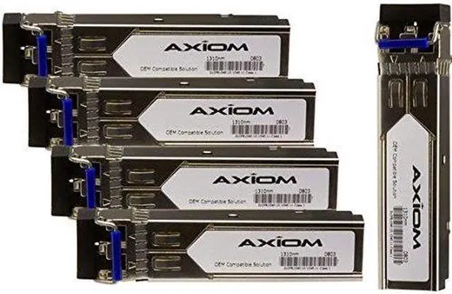 Alt view image 6 of 9 - Axiom SFP Transceiver Modules are certified 100% compliant in all OEM applications. They are pre-configured with an application specific code to meet the requirement set forth by the router and switch OEMs. Axiom compatible transceivers per