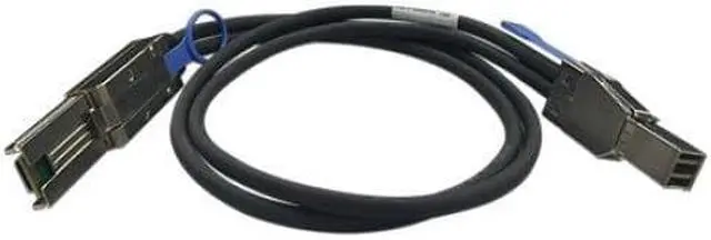 Alt view image 4 of 13 - QNAP 3.28 ft Connector on Mini-SAS First End: 1 x SFF-8644 Mini-SAS Second End: 1 x SFF-8088 Mini-SAS - Black