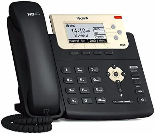 Alt view image 5 of 8 - Yealink Sip-T23g Ip Phone - Corded - Corded - Wall Mountable - Black