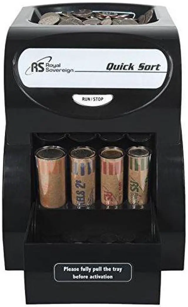 Alt view image 5 of 15 - Royal Sovereign Electric 1 Row Coin Sorter - Sort's 156 coins/min