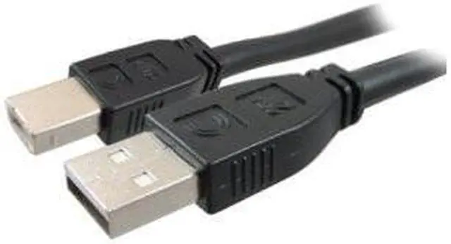 Alt view image 2 of 4 - Comprehensive USB2-AB-35PROAP Comprehensive Pro AV/IT Active Plenum USB A Male to B Cable - USB for Webcam, Printer, Whiteboard - 35 ft - 1 x Type A Male USB - 1 x Type B Male USB - Shielding - Matte