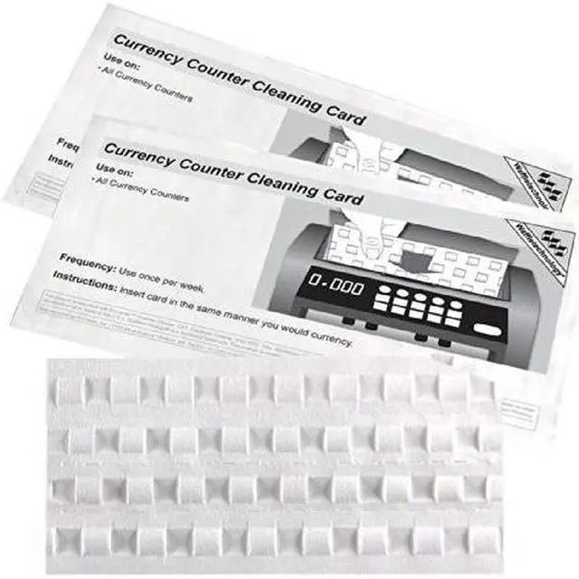 Alt view image 5 of 7 - Royal Sovereign RBC-CLN Currency Counter Cleaning Cards Compatible With Most Bill Counters