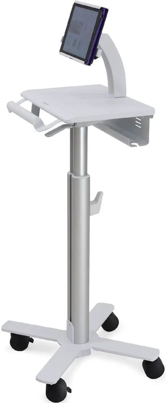Alt view image 2 of 4 - Ergotron - SV10-1400-0 - Ergotron StyleView Tablet Cart, SV10 - 24.50 lb Capacity - 4 Casters - 3 Caster Size - Metal,
