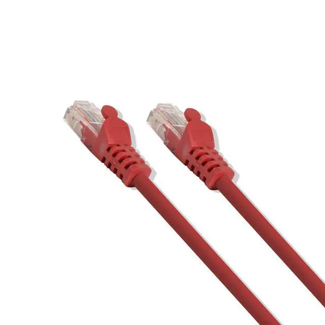 Alt view image 3 of 3 - 2FT Cat5e UTP Ethernet Network Patch Cable RJ45 Lan Wire Red (25 Pack)