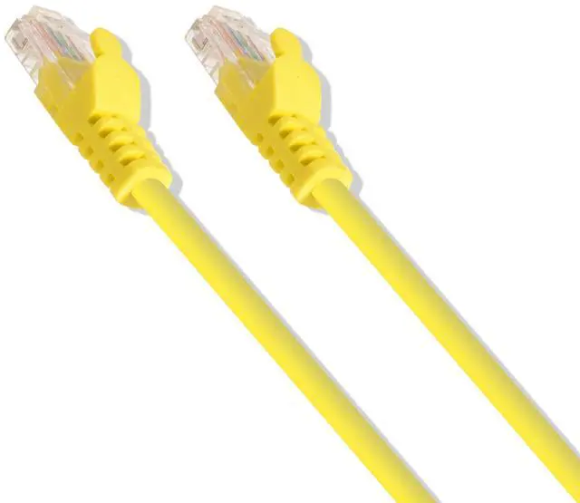 Alt view image 3 of 3 - Yellow 2-feet premium Cat5e Patch LAN Ethernet Network Cable (10 Pack)