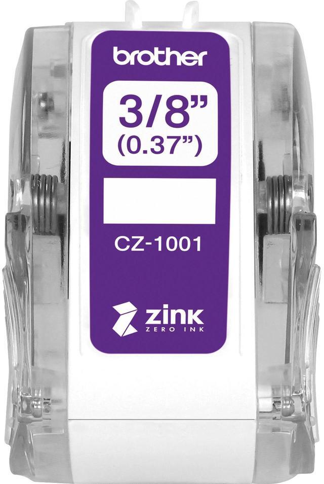 Alt view image 2 of 19 - Brother Genuine CZ-1001 3/8" (0.37") 9mm wide x 16.4 ft. (5 m) long label roll featuring ZINK® Zero Ink technology - 3/8" Width x 16 13/32 ft Length - Zero Ink (ZINK)