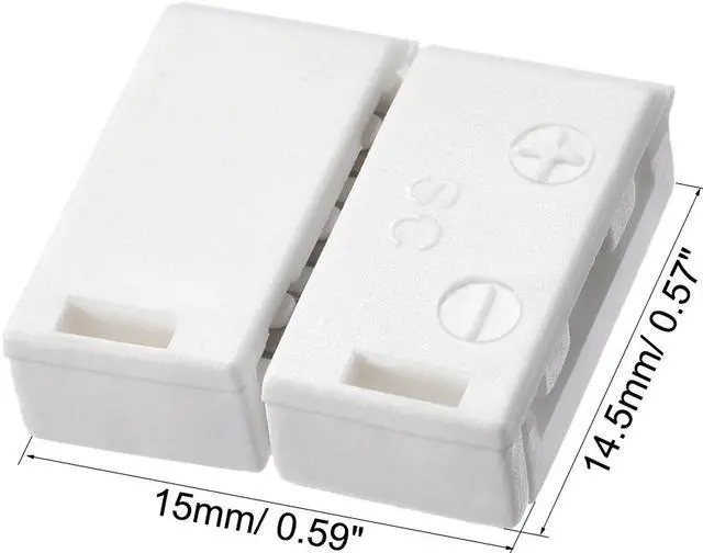 Alt view image 2 of 3 - 10mm 3P LED Strip Connector Solderless for 5050 3528 RGB 3 Conductor Multicolor Strip Light Strip to Strip 10Pcs