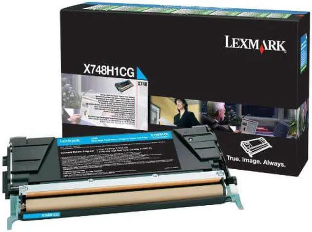 Alt view image 11 of 18 - Lexmark X748H1CG High-Yield Toner 10000 Page-Yield Cyan