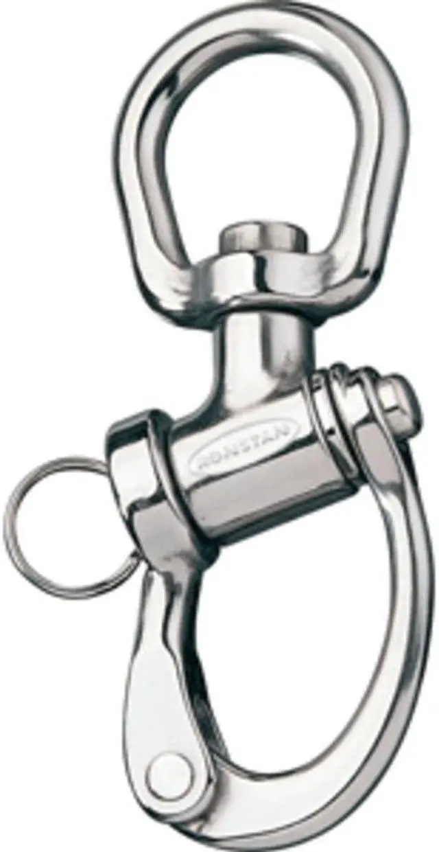 Alt view image 2 of 2 - RONSTAN SNAP SHACKLE TRUNNION LARGE BALE 122MM (4 3/4") RF6321