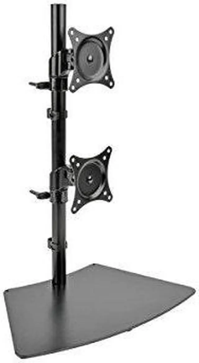 Alt view image 11 of 20 - Tripp Lite Dual Vertical Flat-Screen Desk Stand/Clamp Mount, 15" to 27" Displays