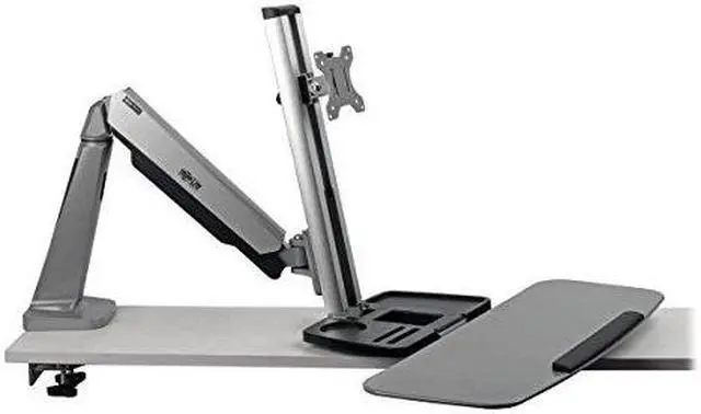 Alt view image 3 of 13 - DESK MOUNT FOR SIT STAND DESKTOP WORKSTATION STANDING DESK