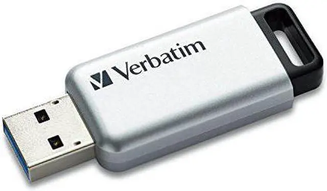 Alt view image 11 of 20 - Verbatim 64GB Store'n' Go Secure Pro USB 3.0 Flash Drive with AES 256 Hardware Encryption - Silver