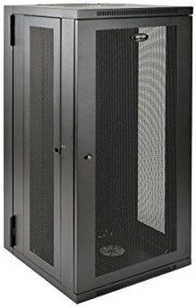 Alt view image 10 of 20 - Tripp Lite SmartRack 26U UPS-Depth Wall-Mount Rack Enclosure Cabinet, Hinged Back