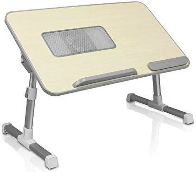 Alt view image 5 of 20 - Aluratek Adjustable Ergonomic Laptop Cooling Table With Fan