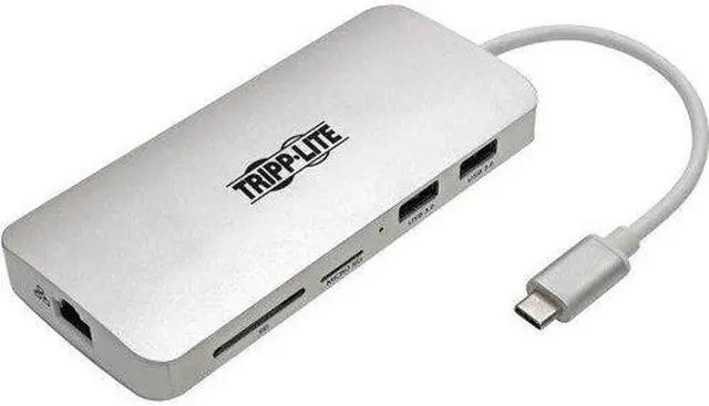 Alt view image 17 of 18 - Tripp Lite - U442-DOCK6-GY - Tripp Lite USB C Docking Station 4k USB Hub HDMI VGA Gbe PD Charging Gray - for