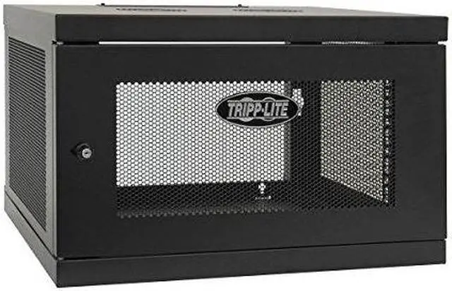 Alt view image 12 of 20 - Tripp Lite 6U Wall Mount Rack Enclosure Server Cabinet, Knock Down, 16.5" Deep, Switch Depth (SRW6UKD)