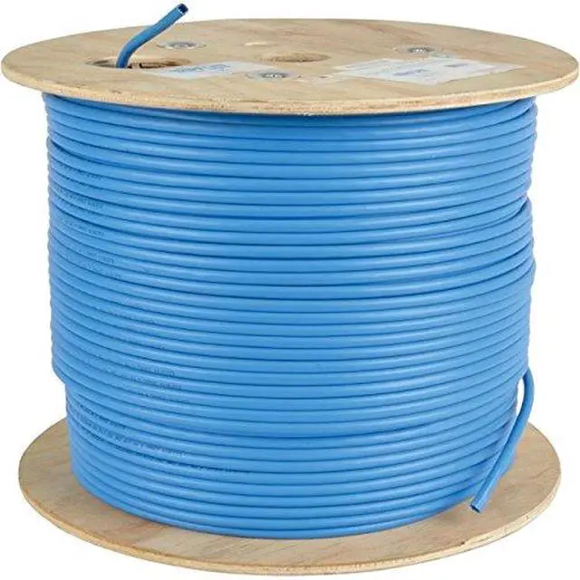 Alt view image 4 of 4 - 1000FT CAT6 / CAT6A 10G BULK CABLE SOLID CORE CMR PVC BLUE