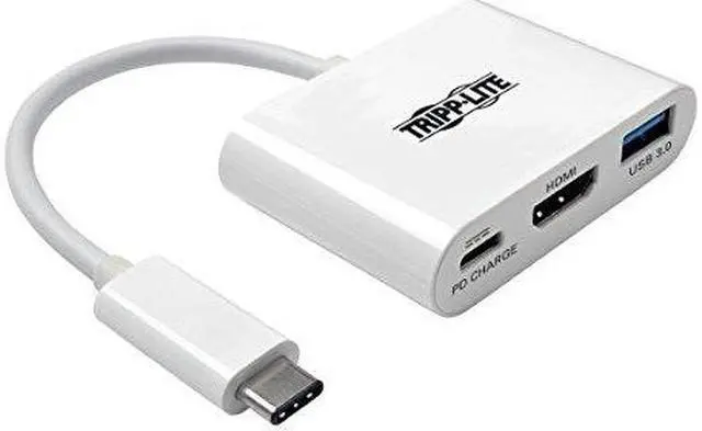 Alt view image 7 of 20 - Tripp Lite USB C to HDMI Multiport Adapter w/PD Charging USB Type C to HDMI (U444-06N-HU-C)