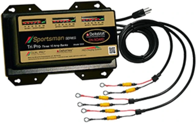 Alt view image 5 of 6 - Dual Pro Sportman Series 3 Bank Charger 10 AMP Bank SS3