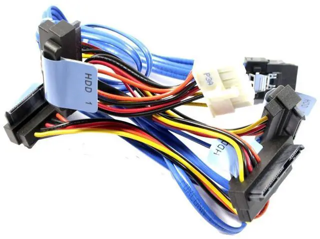 Alt view image 2 of 5 - (NOT FOR HOME PC!) GENUINE Dell PowerEdge R410 4-Port Fixed Backplane SAS 6/IR Cable M800G