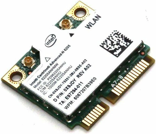 Main image of X9JDY WiFi Card Intel Centrino-N 6205 Mini PCI-E 300 Mbps; 802.11 a/b/g/n Intern