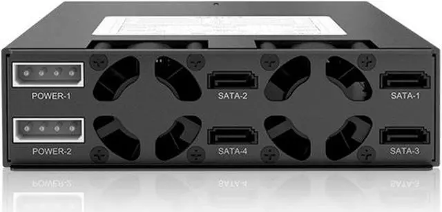 Alt view image 4 of 7 - ICY DOCK ToughArmor MB994SK-1B 4 x 2.5" SATA 6Gbps/SAS HDD/SSD Mobile Rack / ...