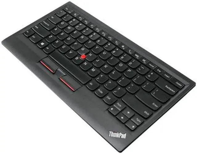 Alt view image 3 of 3 - Lenovo ThinkPad Compact USB Keyboard with TrackPoint - US English - Cable - USB - English (US) - Trackpoint - Computer, Tablet - Scissors