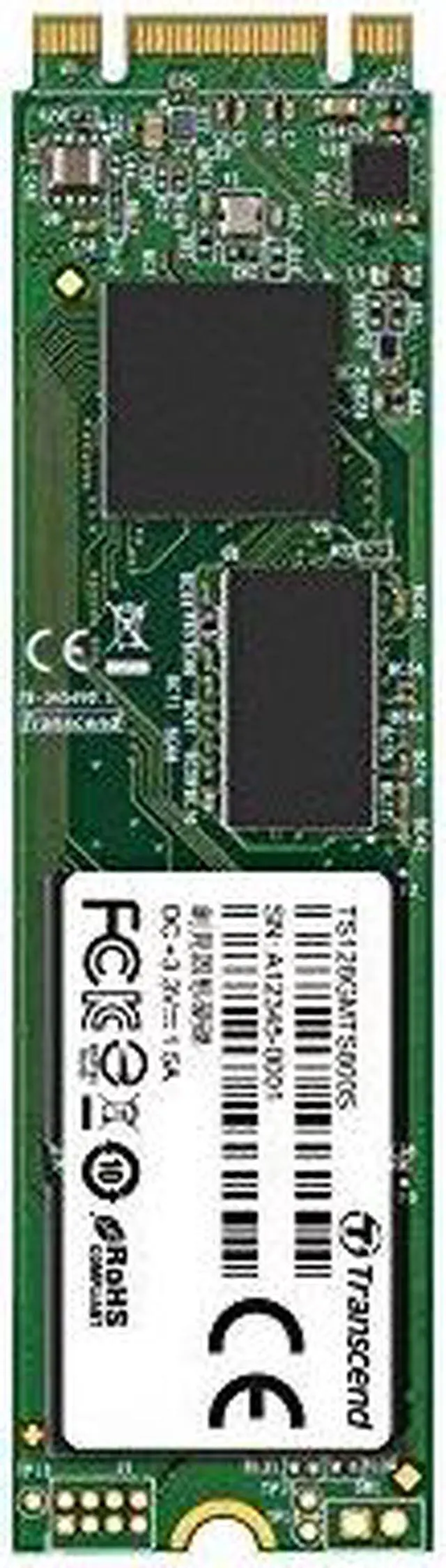 Alt view image 2 of 5 - TRANSCEND TS128GMTS800S 128GB SSD SATA M.2 2280 MLC