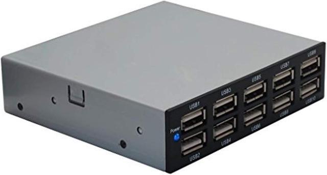 Alt view image 5 of 5 - SEDNA - 10 Port Front Panel USB 2.0 Hub (3.5")
