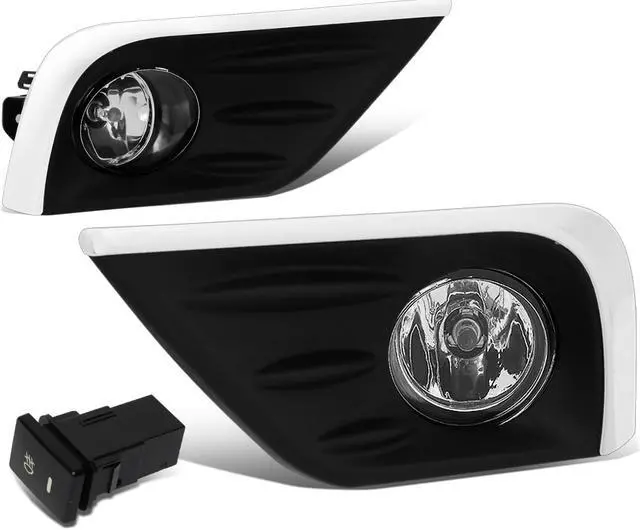 Main image of DNA Motoring FL-ZTL-301-CH For 2016 to 2018 Nissan Altima 4-Door Pair Clear Lens Front Driving Fog Light Lamps w/Chrome Trim Bezel Cover+Switch 17