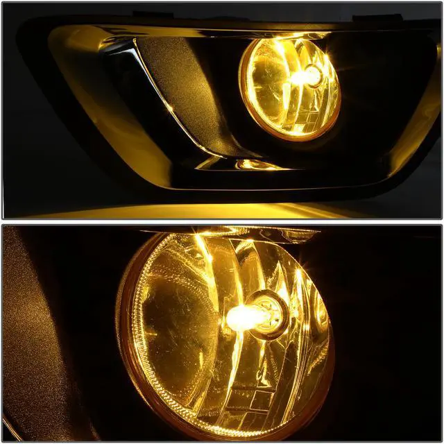 Alt view image 3 of 6 - DNA Motoring FL-ZTL-288-AM For 2015 to 2019 Chevy Colorado Pair Amber Lens Front Driving Fog Light Lamps w/Chrome Trim Bezel Cover+Switch 16 17 18
