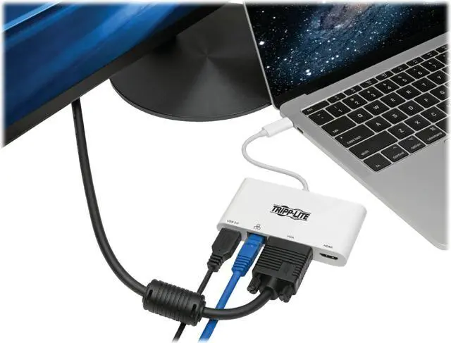 Alt view image 8 of 20 - USB 3.1 GEN 1 USB-C TO HDMI 4K ADAPTER WITH USB-A, USB-C PD CHARGING & GIGABIT E