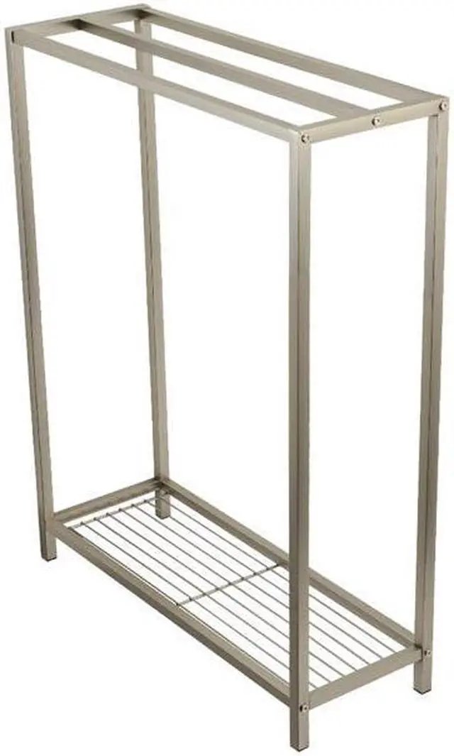 Main image of Kingston Brass SCC8358 Modern Edenscape Freestanding Iron Towel Rack - Brushed Nickel