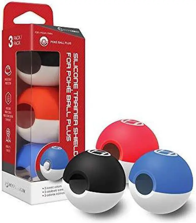 Alt view image 4 of 4 - Hyperkin Silicone Trainer Shields Skins Covers for Poke Ball Plus (3-Pack) for Nintendo Switch
