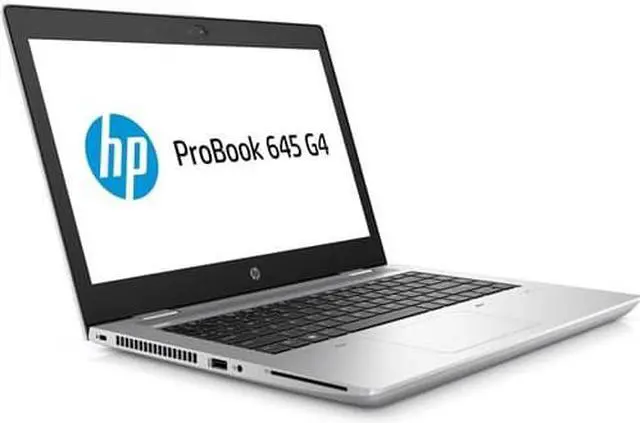 Alt view image 6 of 10 - HP ProBook 645 G4 14" LCD Notebook - AMD Ryzen 7 2700U Quad-core (4 Core) 2.20 GHz - 8 GB DDR4 SDRAM - 500 GB HDD - Windows 10 Pro 64-bit - 1366 x 768 - Natural Silver - AMD Radeon RX Vega 10 Gra