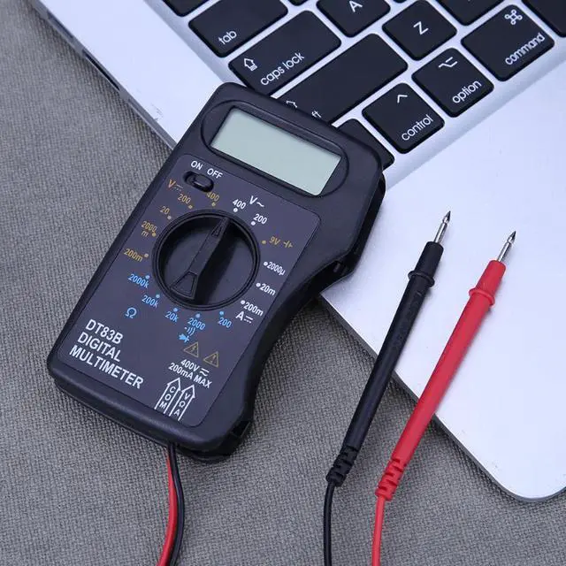 Alt view image 4 of 7 - Portable Digital Multimeter Mini Pocket Ammeter Voltmeter Current Voltage Ohm Meter Battery Capacity Electrical Test 1999 Counts