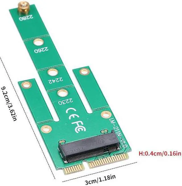 Alt view image 2 of 4 - MSATA to NGFF Adapter Card Motherboard SATA to M.2 NGFF MSSD Converter Support 2230/2242/2260/2280