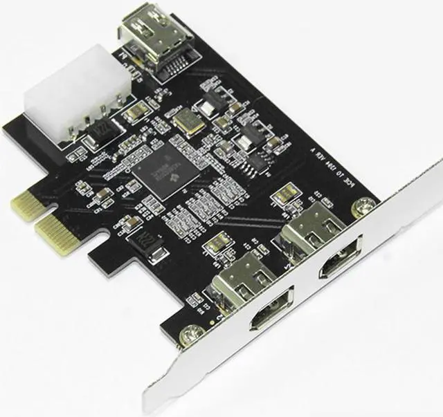 Alt view image 4 of 4 - PCIe 1394A Firewire Expansion Card With 1 Internal And 2 External Ports