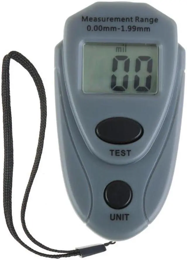 Main image of EM2271 Mini Digital Coating Thickness Gauge Painting Thickness Tester Meter Iron Base Magnetic Zinc Coating Paint with Calibration Sheet