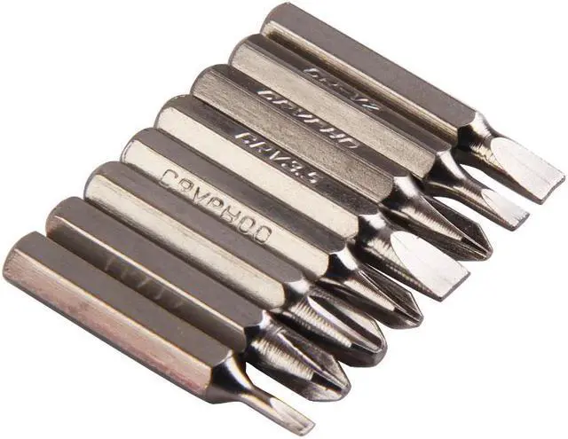 Alt view image 3 of 4 - Portable Screwdriver Set 8 in 1 Aluminum Multi-Tool Phone Screw Driver Pen Set Tools Precision Phone Repair Tool Kit - Silver