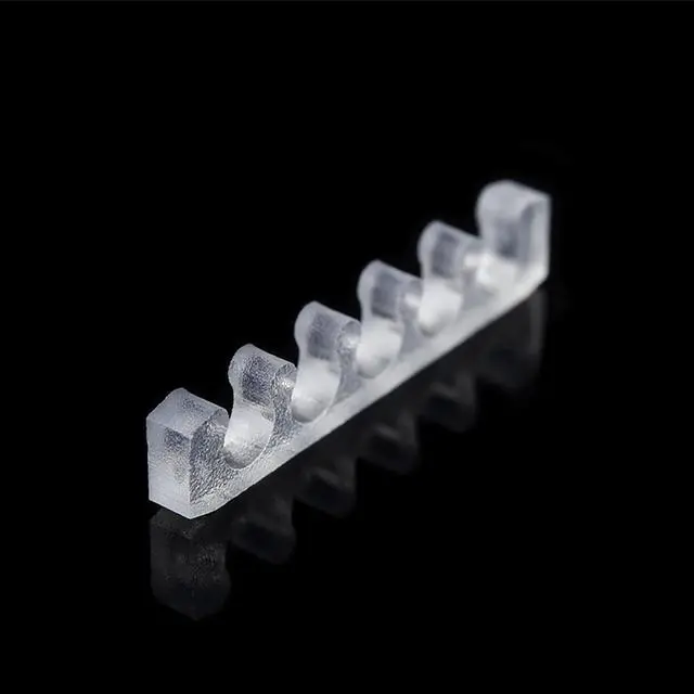 Alt view image 9 of 12 - Alphacool Eiskamm X5 Flat - 3mm Clear- 4 pcs (24750)