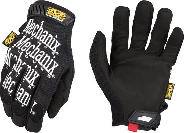 Alt view image 6 of 6 - Mechanix Wear The Original Work Gloves Black Large MG05010