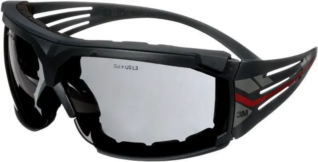 Alt view image 2 of 3 - 3M SF602SGAF-FM Safety Glasses, Traditional Gray Polycarbonate Lens, Anti-Fog