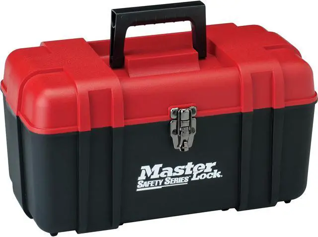 Alt view image 3 of 3 - Lockout Tool Box, Unfilled, General Lockout/Tagout, Tool Box, Black, Red