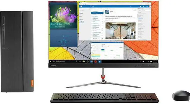 Alt view image 6 of 10 - Lenovo IdeaCentre 510A Desktop, AMD Quad-Core A12-9800 Upto 4.2GHz, 12GB RAM, 1TB HDD, DVD-RW, VGA, HDMI, Card Reader, Wi-Fi, Bluetooth, Windows 10 Home
