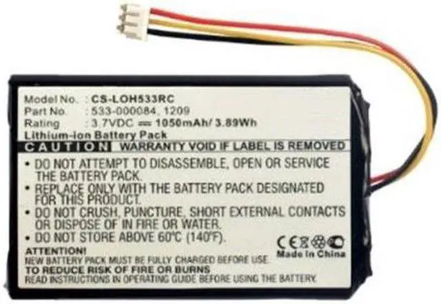 Alt view image 2 of 7 - 1100mAh Replacement 533-000084 Battery for Logitech Harmony Ultimate 915-000201 & Harmony Touch 915-000198 Remote Controls