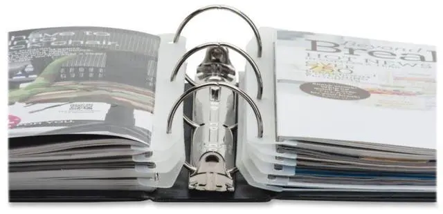 Alt view image 5 of 14 - Baumgartens Catalog/Magazine Organizer Strips 3 Ring 11-5/8"L 12/PK CL JT9000